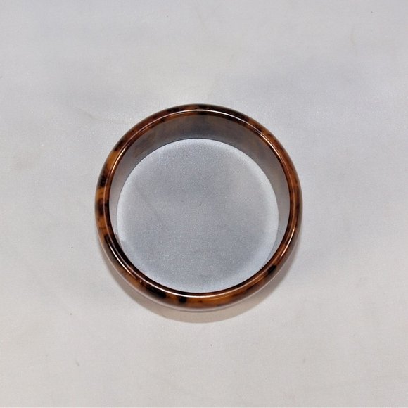 X-Wide Root beer Tortoise Swirls Vintage Bakelite Bangle 1930s-40s - Picture 4 of 5